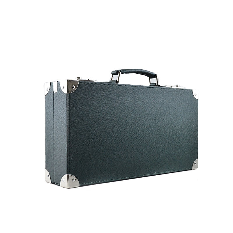 Green Saffiano Leather Collector Case