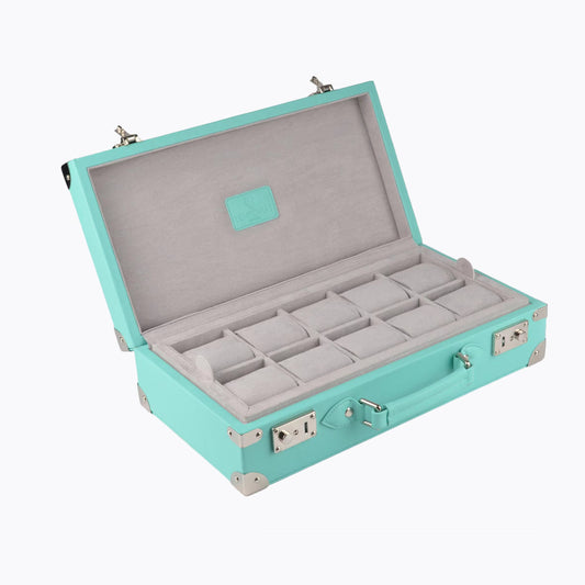 Sky Blue Saffiano Leather Collector Case