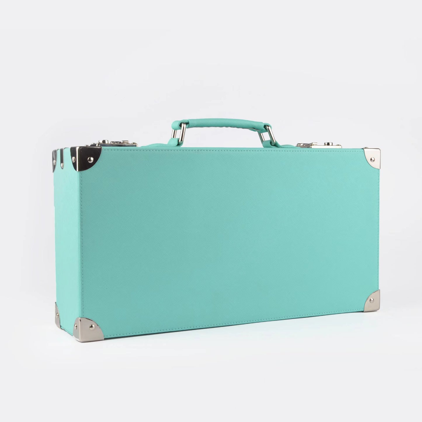 Sky Blue Saffiano Leather Collector Case