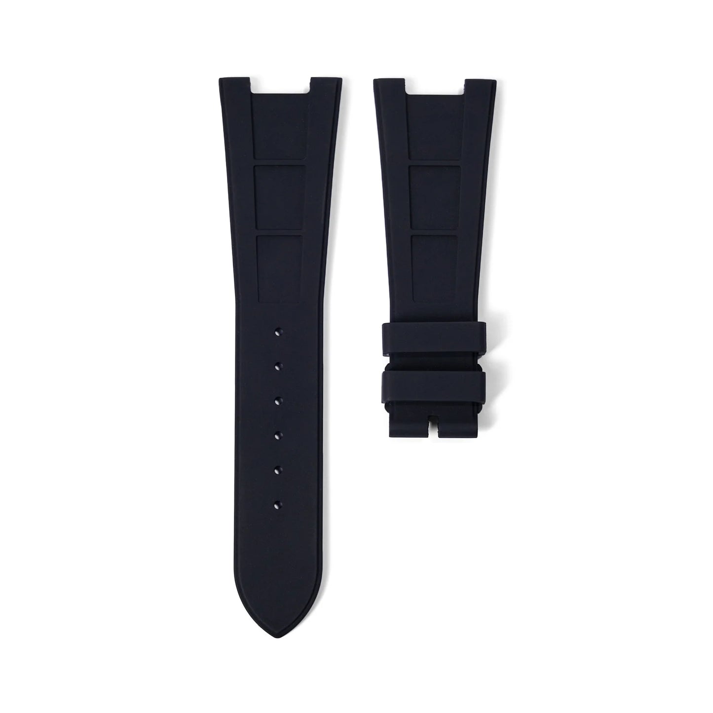 FKM Vulcanized Black Rubber Strap for Patek Philippe Nautilus