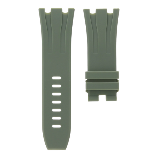 Khaki Green Rubber Strap for Audemars Piguet Royal Oak Offshore 44mm