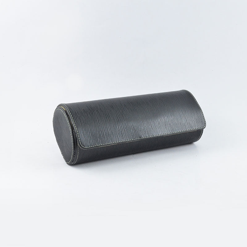 Black Camo Saffiano Leather Watch Roll