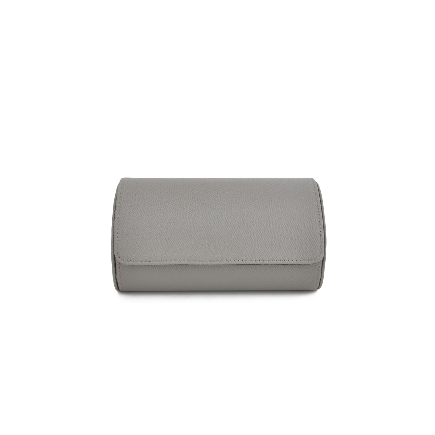 Grey Saffiano Leather Watch Roll