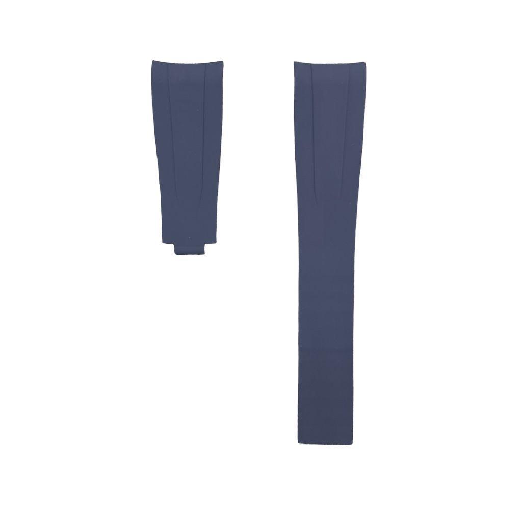 FKM Vulcanized Grey Rubber Strap for Rolex Deployant Buckle
