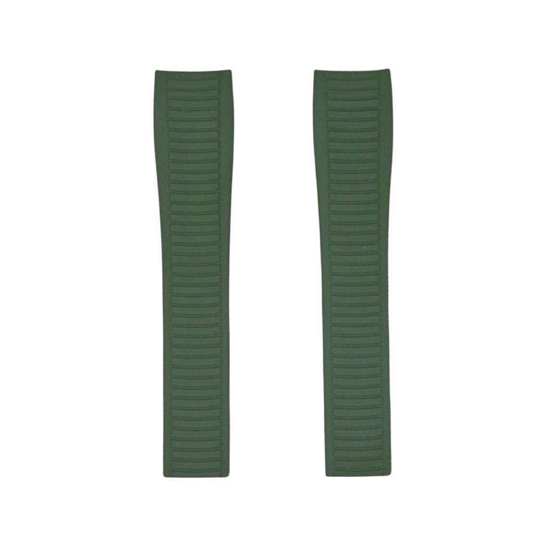 FKM Vulcanized Green Rubber Strap for Patek Philippe Aquanaut
