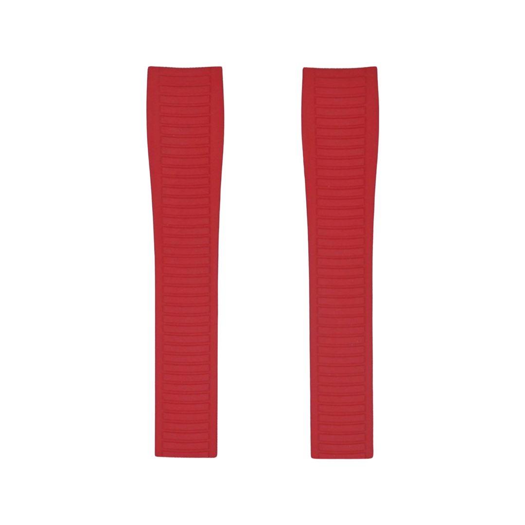 FKM Vulcanized Red Rubber Strap for Patek Philippe Aquanaut
