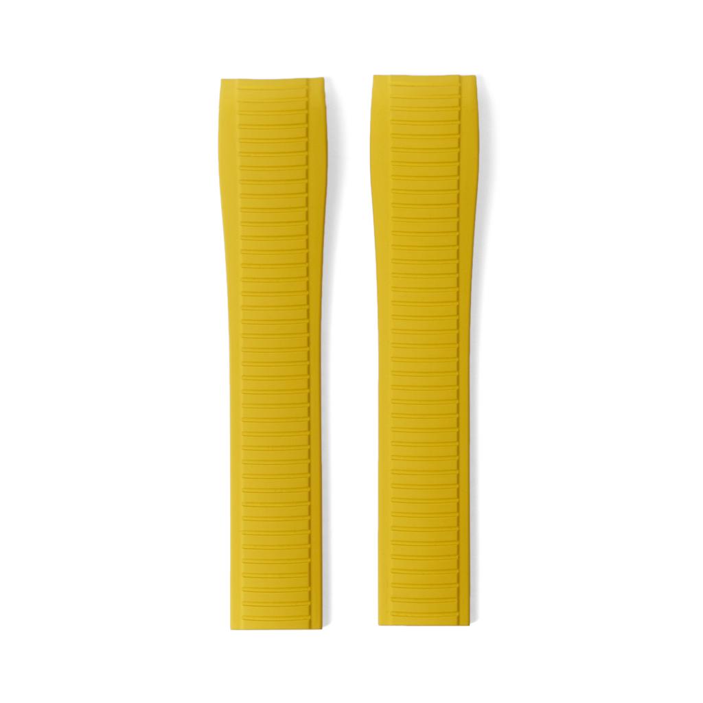 FKM Vulcanized Yellow Rubber Strap for Patek Philippe Aquanaut
