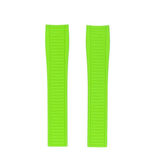 FKM Vulcanized Lime Green Rubber Strap for Patek Philippe Aquanaut