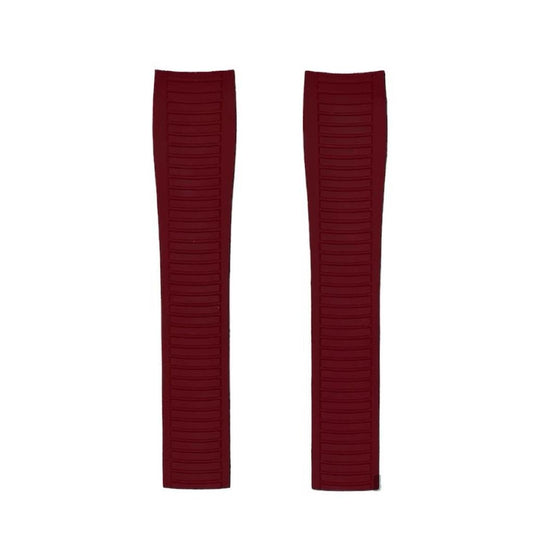 FKM Vulcanized Bordeaux Rubber Strap for Patek Philippe Aquanaut