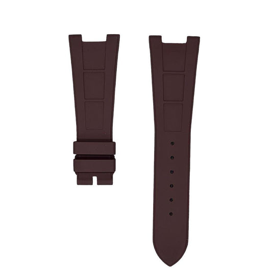FKM Vulcanized Brown Rubber Strap for Patek Philippe Nautilus