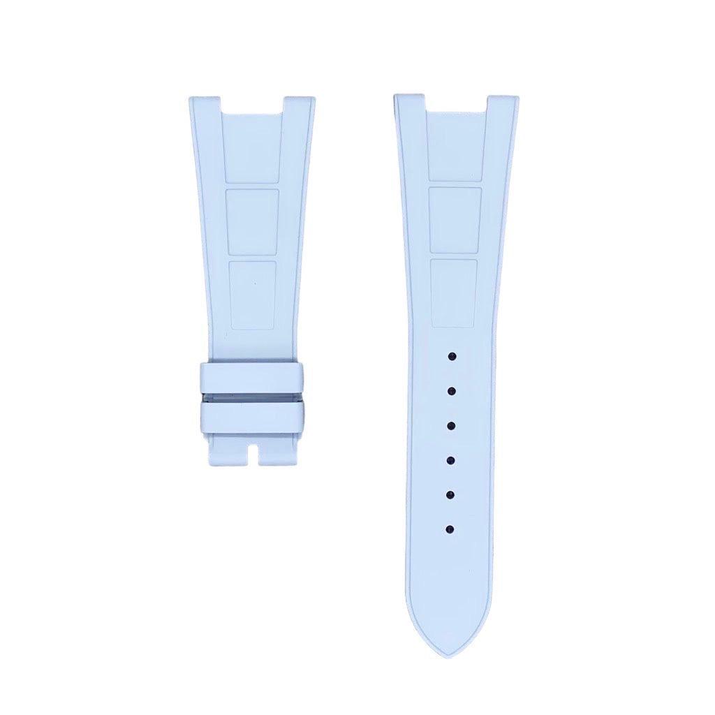 FKM Vulcanized Grey Rubber Strap for Patek Philippe Nautilus