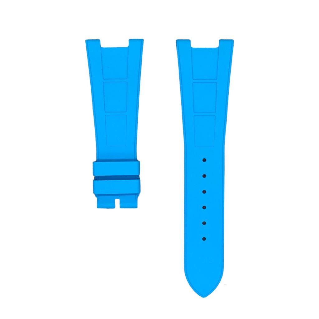 FKM Vulcanized Miami Blue Rubber Strap for Patek Philippe Nautilus