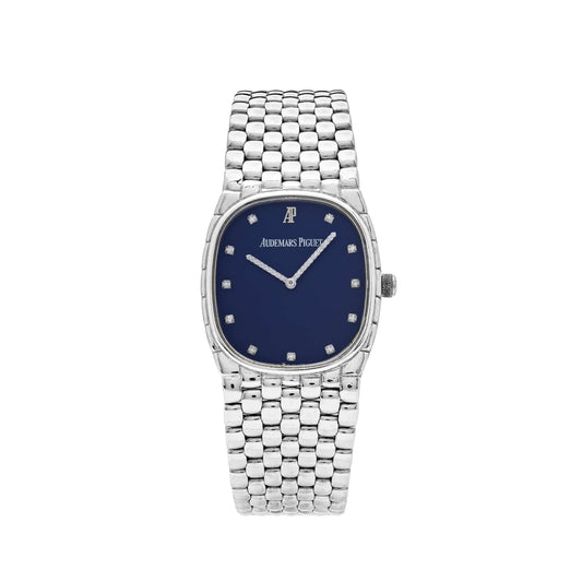 Audemars Piguet Cobra Vintage 'Ladies' White Gold Diamond Dark Navy Dial (1970s)