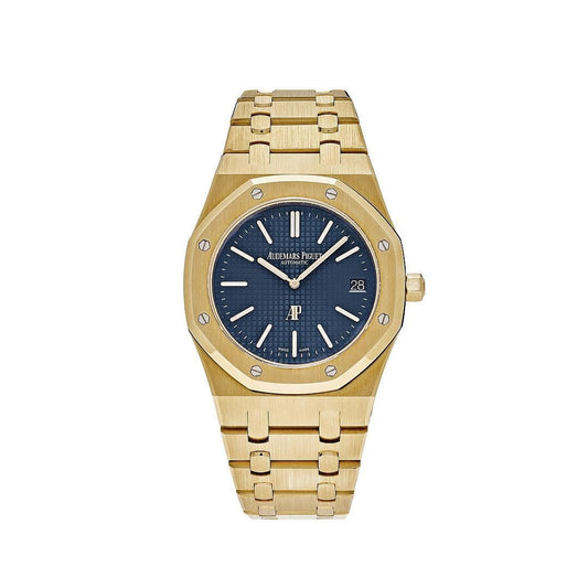 Audemars Piguet Royal Oak 15202BA.OO.1240BA.01 'Jumbo' Extra Thin Yellow Gold Blue Dial (2021)