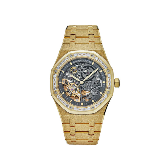 Audemars Piguet Royal Oak 15412BA.ZG.1224BA.01 Double Balance Wheel Frosted-Openworked Yellow Gold (2022)