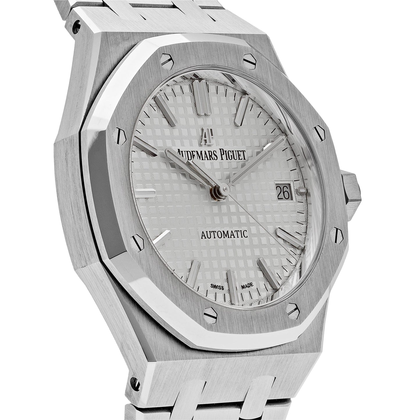 Audemars Piguet Royal Oak 15450ST.OO.1256ST.01.A Selfwinding Stainless Steel White Dial