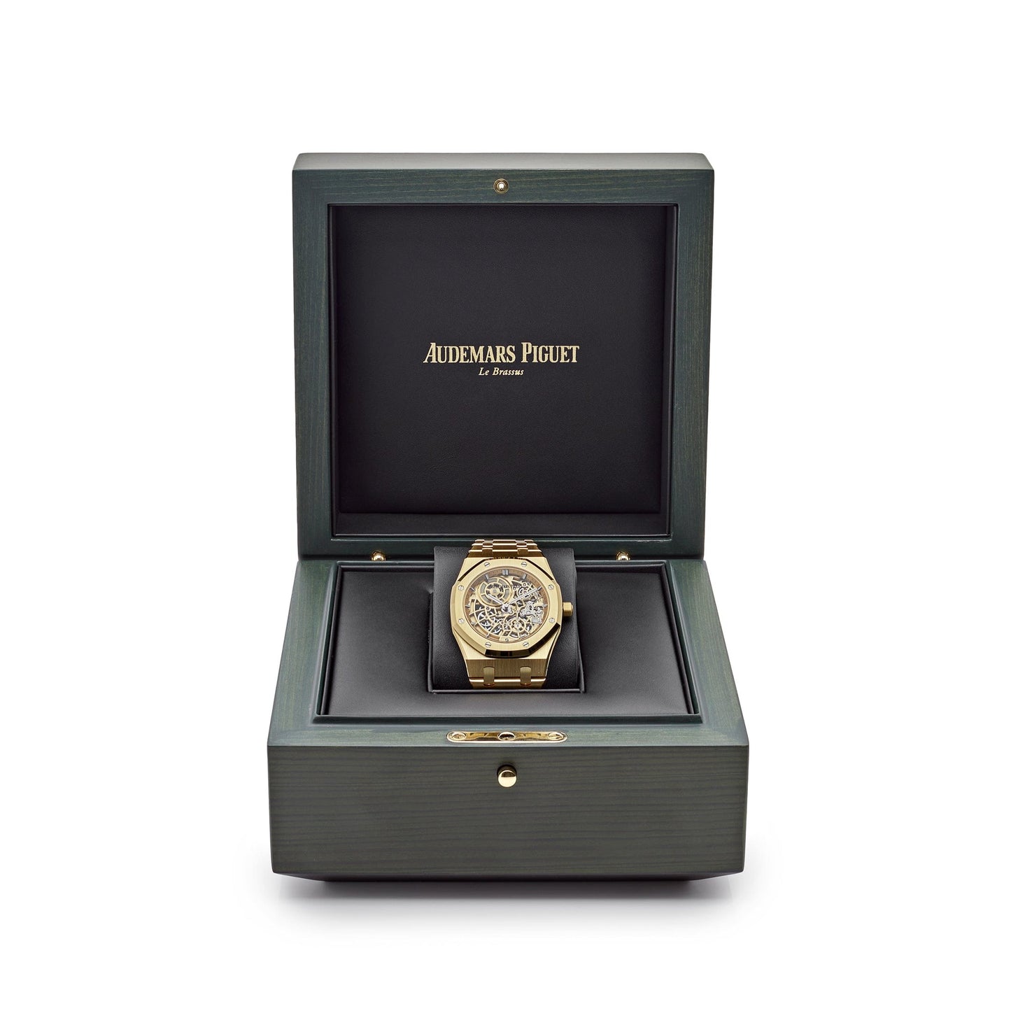 Audemars Piguet Royal Oak 16204BA.OO.1240BA.01 Jumbo Extra-Thin Yellow Gold Openworked
