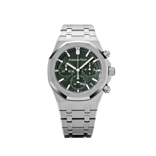 Audemars Piguet Royal Oak 26240ST.OO.1320ST.08 Selfwinding Chronograph Stainless Steel Green Dial (2025)