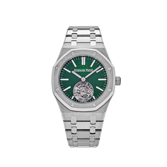 Audemars Piguet Royal Oak 26534TI.OO.1220TI.01 Selfwinding Flying Tourbillon Green Dial Limited Edition