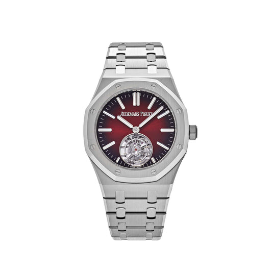 Audemars Piguet Royal Oak 26730ST.OO.1320ST.05 Selfwinding Flying Tourbillon Red Burgundy Stainless Steel