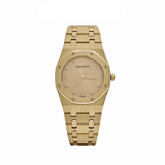 Audemars Piguet Royal Oak 56303BA Yellow Gold Champagne Diamond Dial
