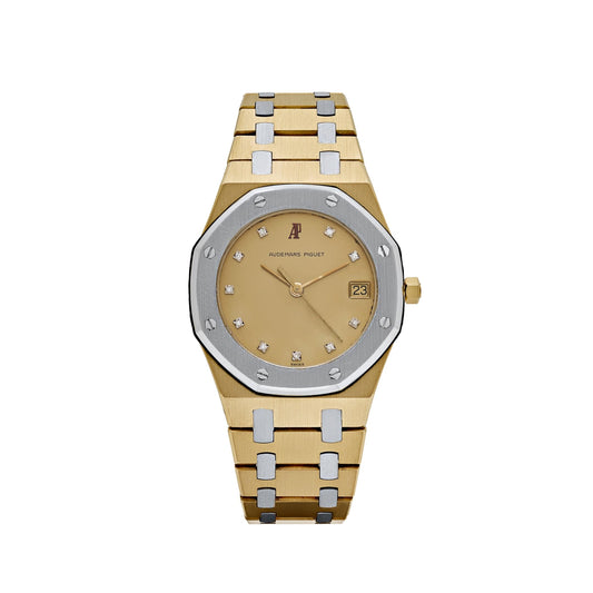 Audemars Piguet Royal Oak 6023AC Yellow Gold White Gold Diamond Dial Quartz