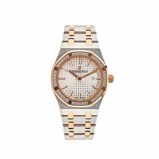 Audemars Piguet Royal Oak 67651SR.ZZ.1261SR.01 'Ladies' Quartz Rose Gold Stainless Steel Diamond Bezel