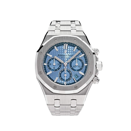 Audemars Piguet Royal Oak 26317BC.OO.1256BC.01 Selfwinding Chronograph White Gold Light Blue Dial Limited Edition