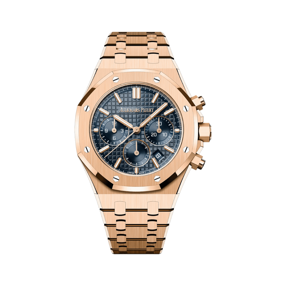 Audemars Piguet Royal Oak Chronograph 26715OR.OO.1356OR.01 Rose Gold Blue Dial (2023)
