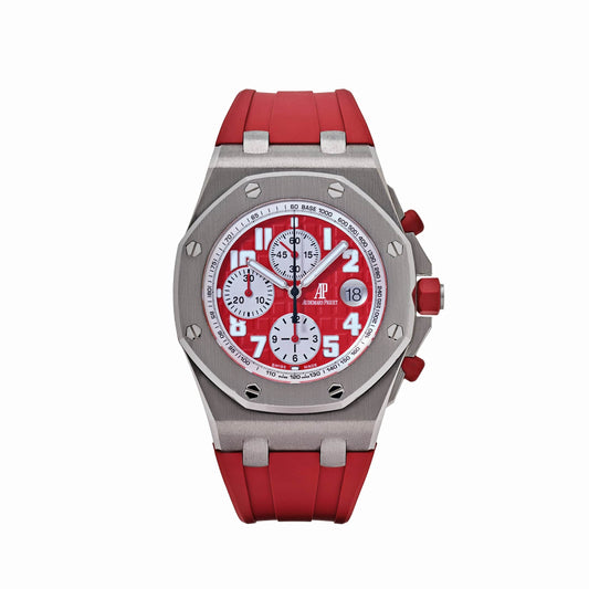 Audemars Piguet Royal Oak Offshore Chronograph 26108ST.OO.D066CR.01 Rhone-Fusterie Stainless Steel Red Dial Limited Edition (2009)