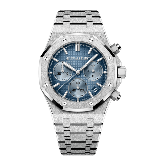 Audemars Piguet Royal Oak 26240BC.GG.1324BC.02 Chronograph Frosted White Gold Light Blue Dial