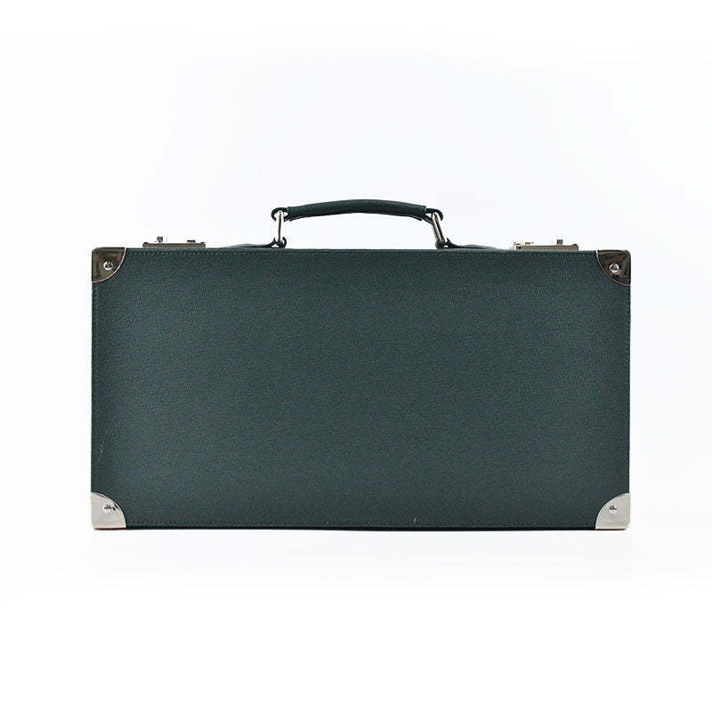 Green Saffiano Leather Collector Case