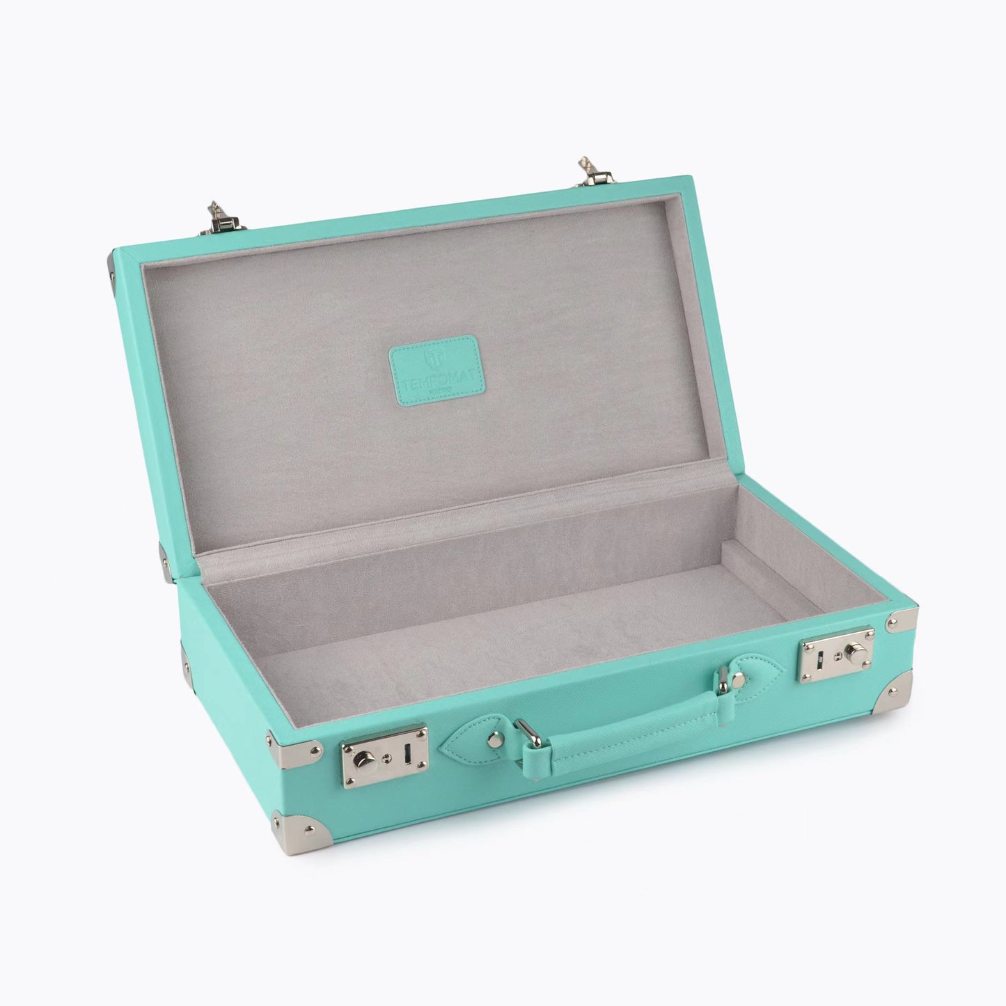 Sky Blue Saffiano Leather Collector Case