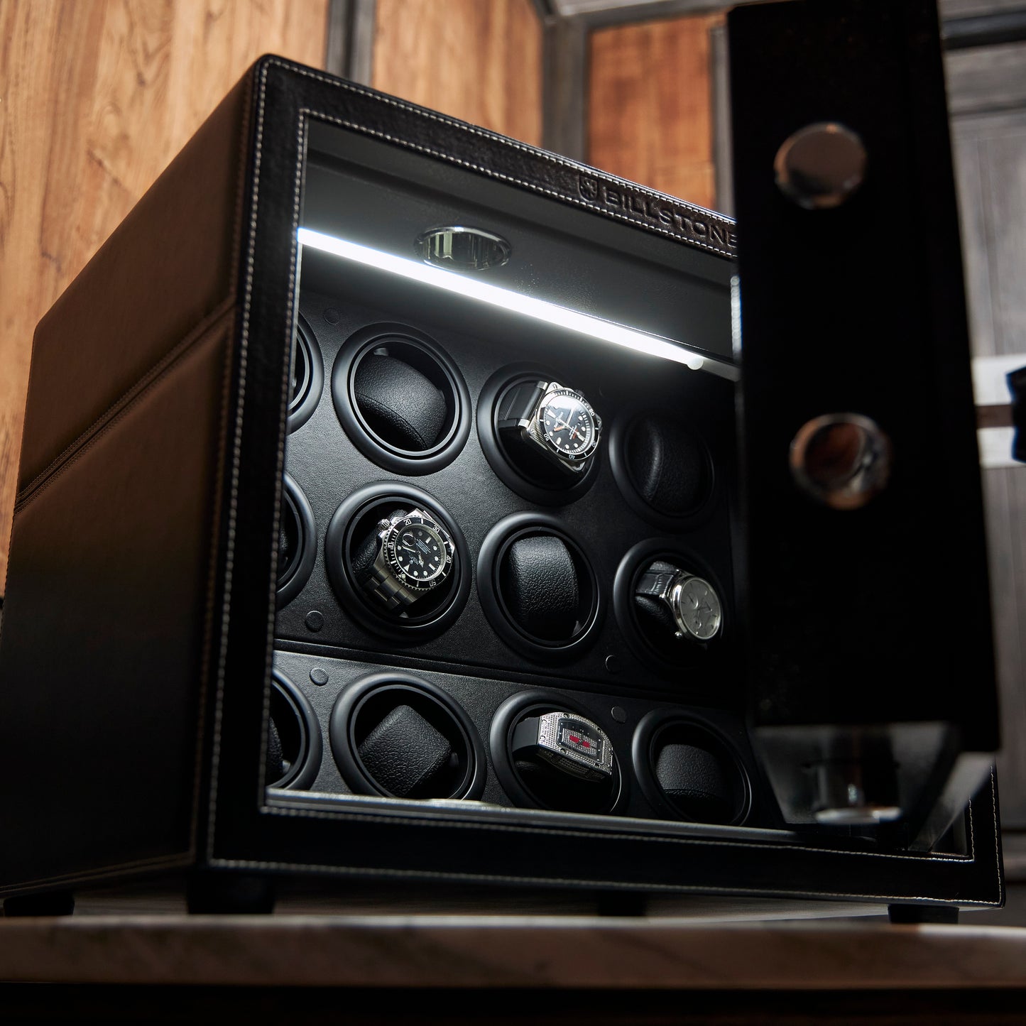 Billstone Estate 12 Black Leather
