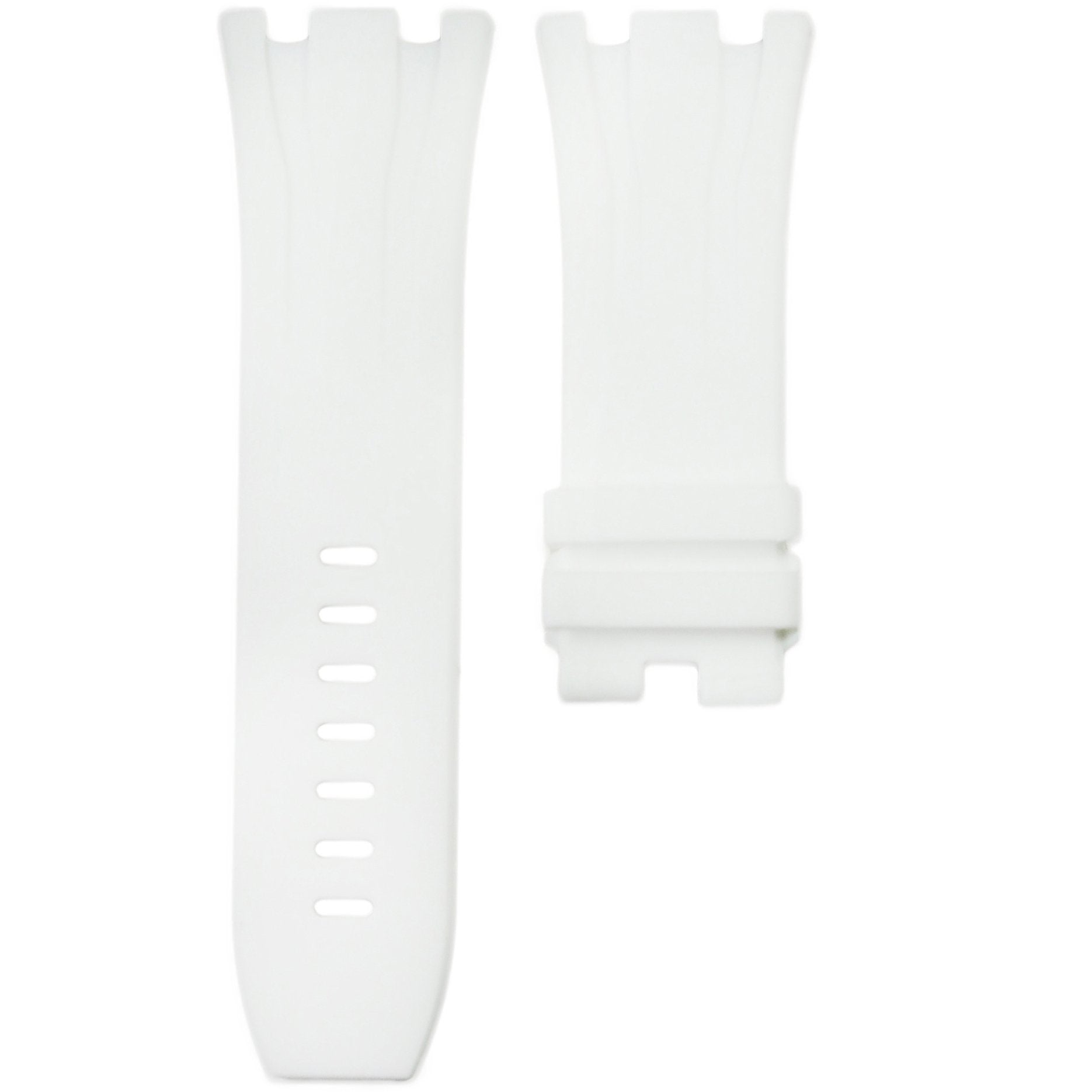 White Rubber Watch Strap for AP Royal Oak Offshore 44MM Audemars