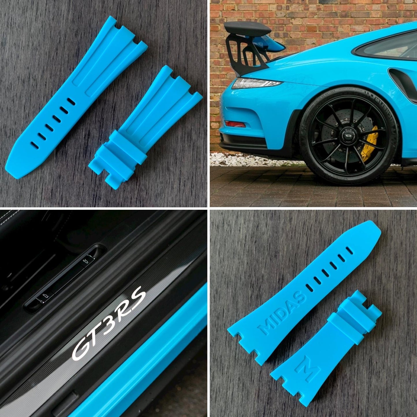 Riviera Blue Rubber Strap for Audemars Piguet Royal Oak Offshore 44mm