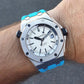 Riviera Blue Rubber Strap for Audemars Piguet Royal Oak Offshore 42mm