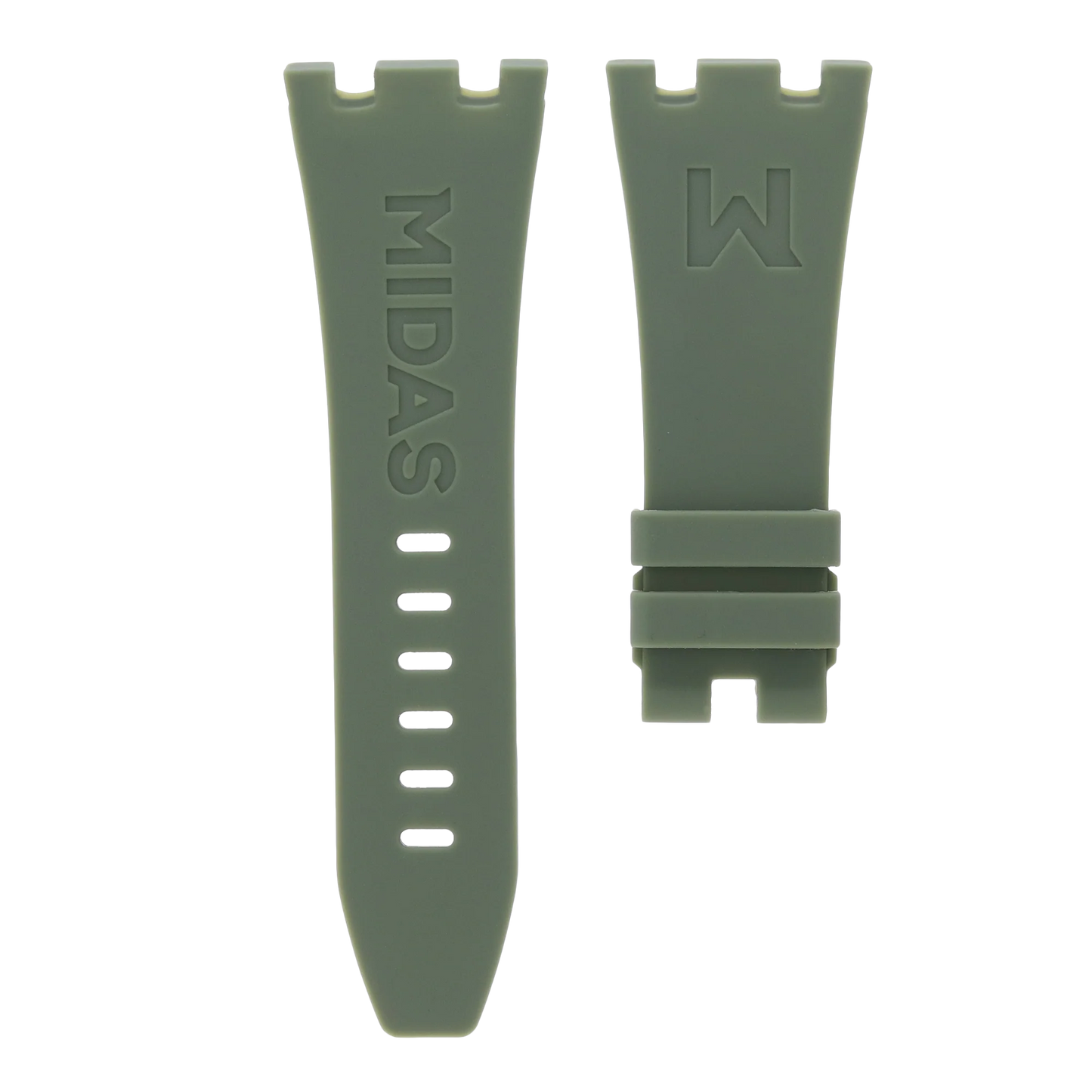 Khaki Green Rubber Strap for Audemars Piguet Royal Oak Offshore 42mm