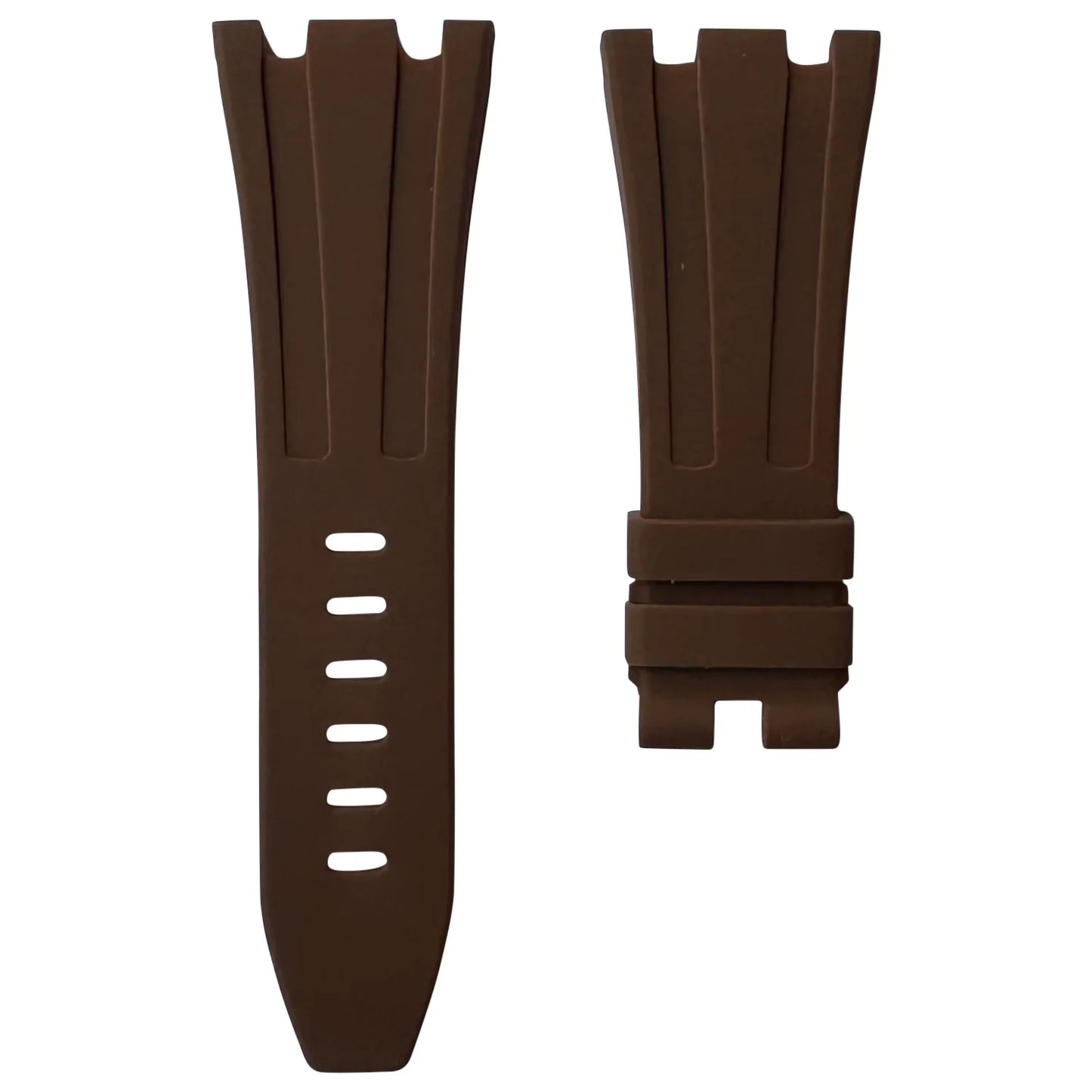 Chocolate Brown Rubber Strap for Audemars Piguet Royal Oak Offshore 42mm