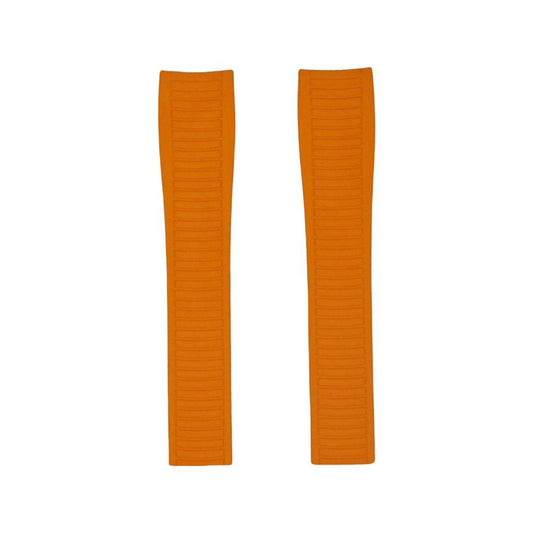 FKM Vulcanized Orange Rubber Strap for Patek Philippe Aquanaut
