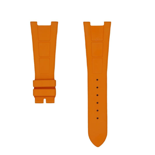 FKM Vulcanized Orange Rubber Strap for Patek Philippe Nautilus