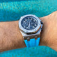 Riviera Blue Rubber Strap for Audemars Piguet Royal Oak Offshore 42mm