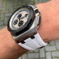 Aspen White Rubber Strap for Audemars Piguet Royal Oak Offshore 44mm