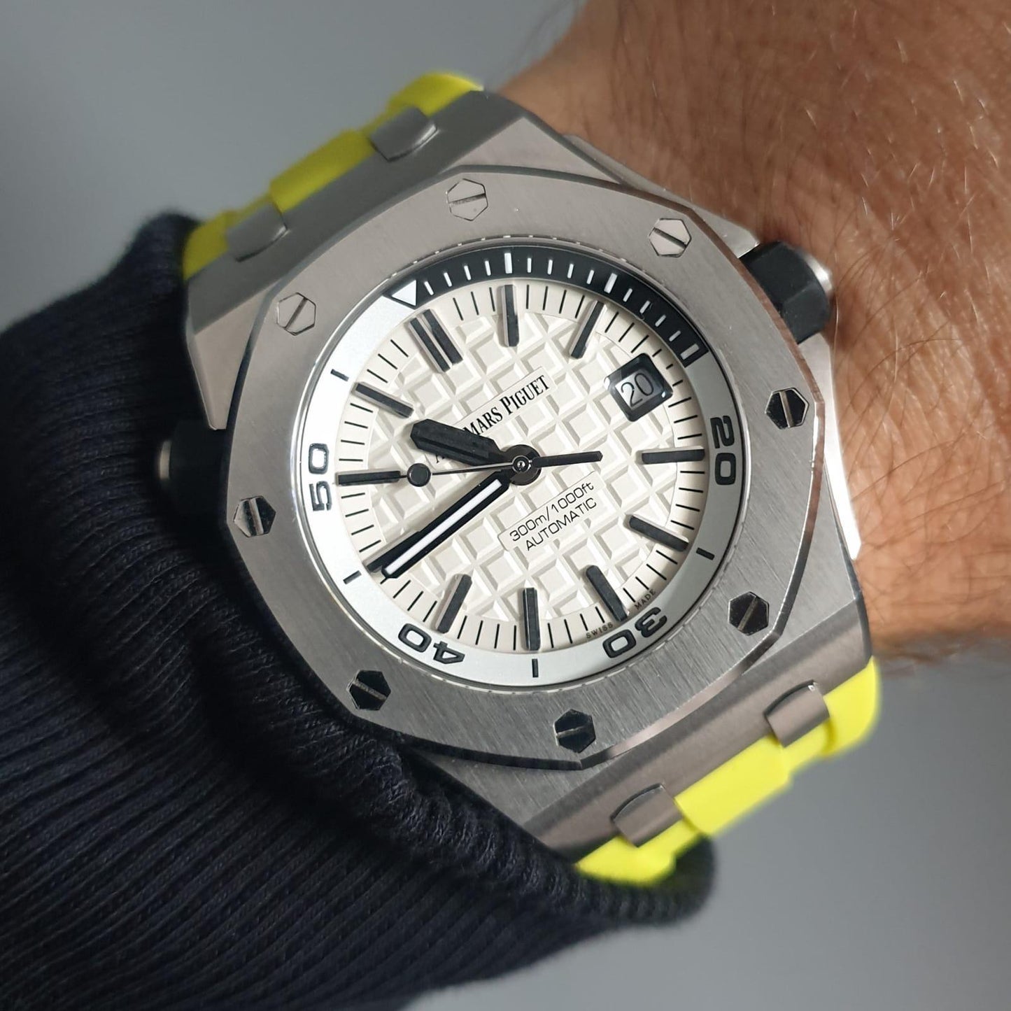 Beach Yellow Rubber Strap for Audemars Piguet Royal Oak Offshore 42mm