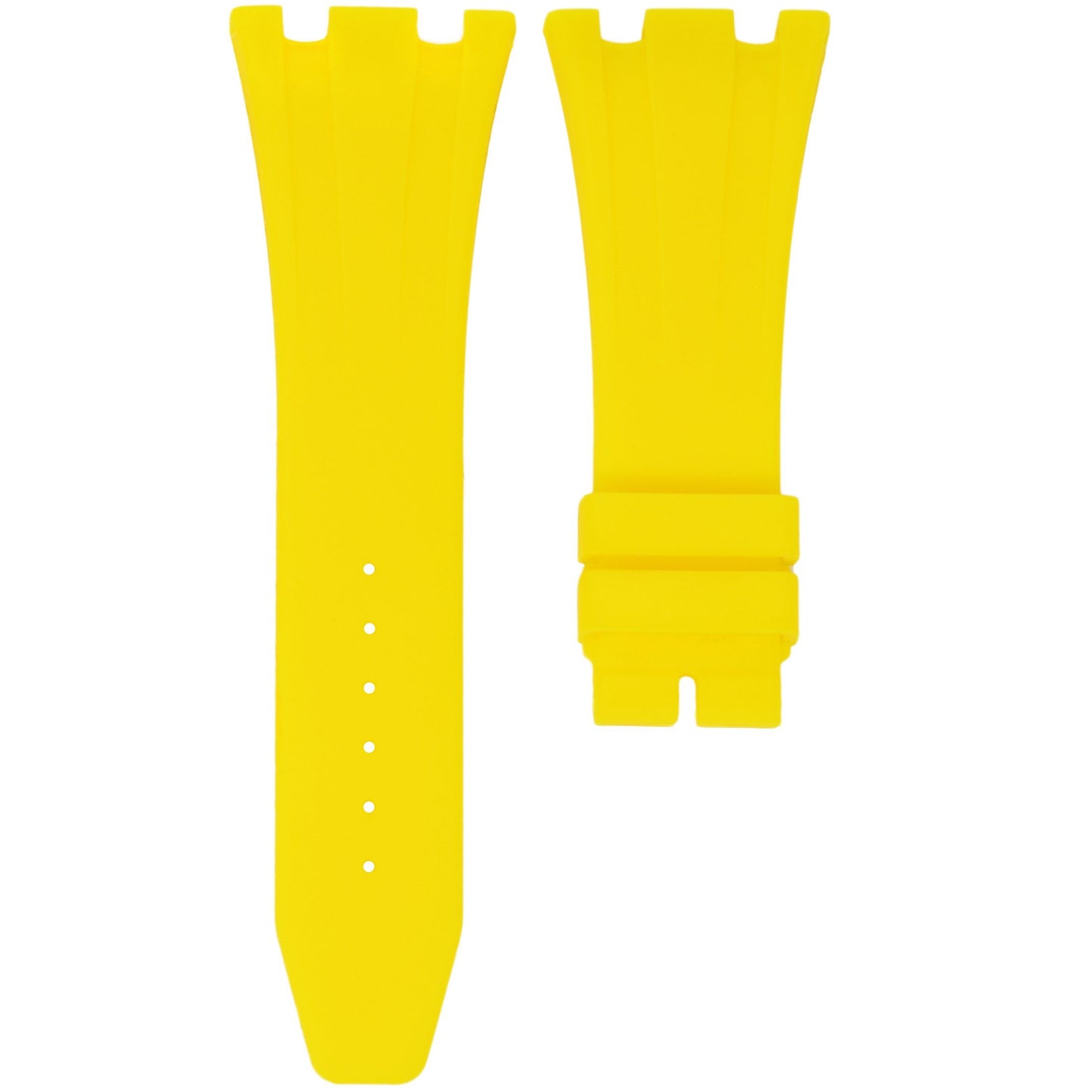 Sunshine Yellow Rubber Strap For Audemars Piguet Royal Oak Offshore 42mm Deployant Clasp