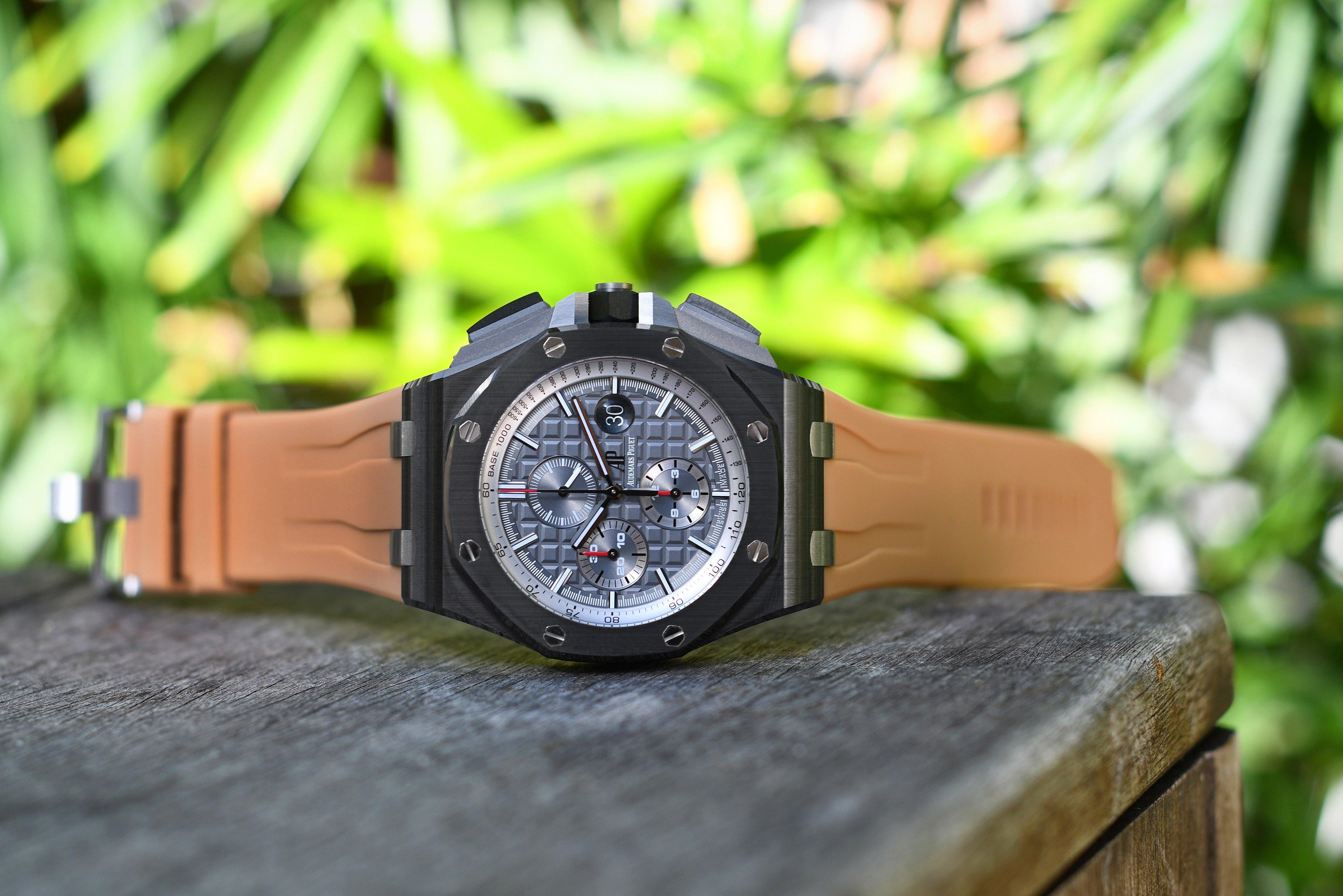 Audemars Piguet Royal Oak Offshore 44mm Strap Desert Sand Rubber