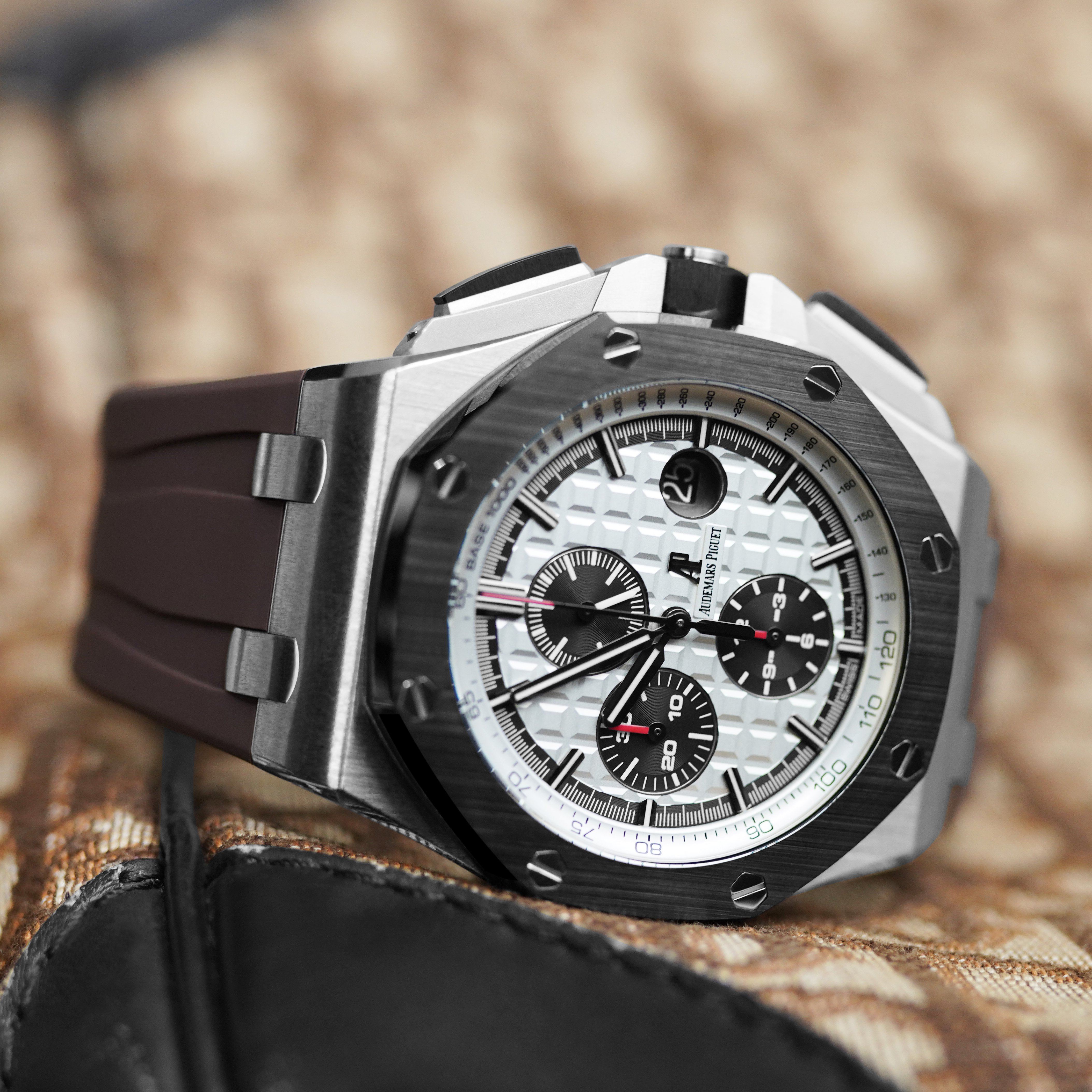 Audemars Piguet Royal Oak Offshore 44mm Strap Espresso Rubber