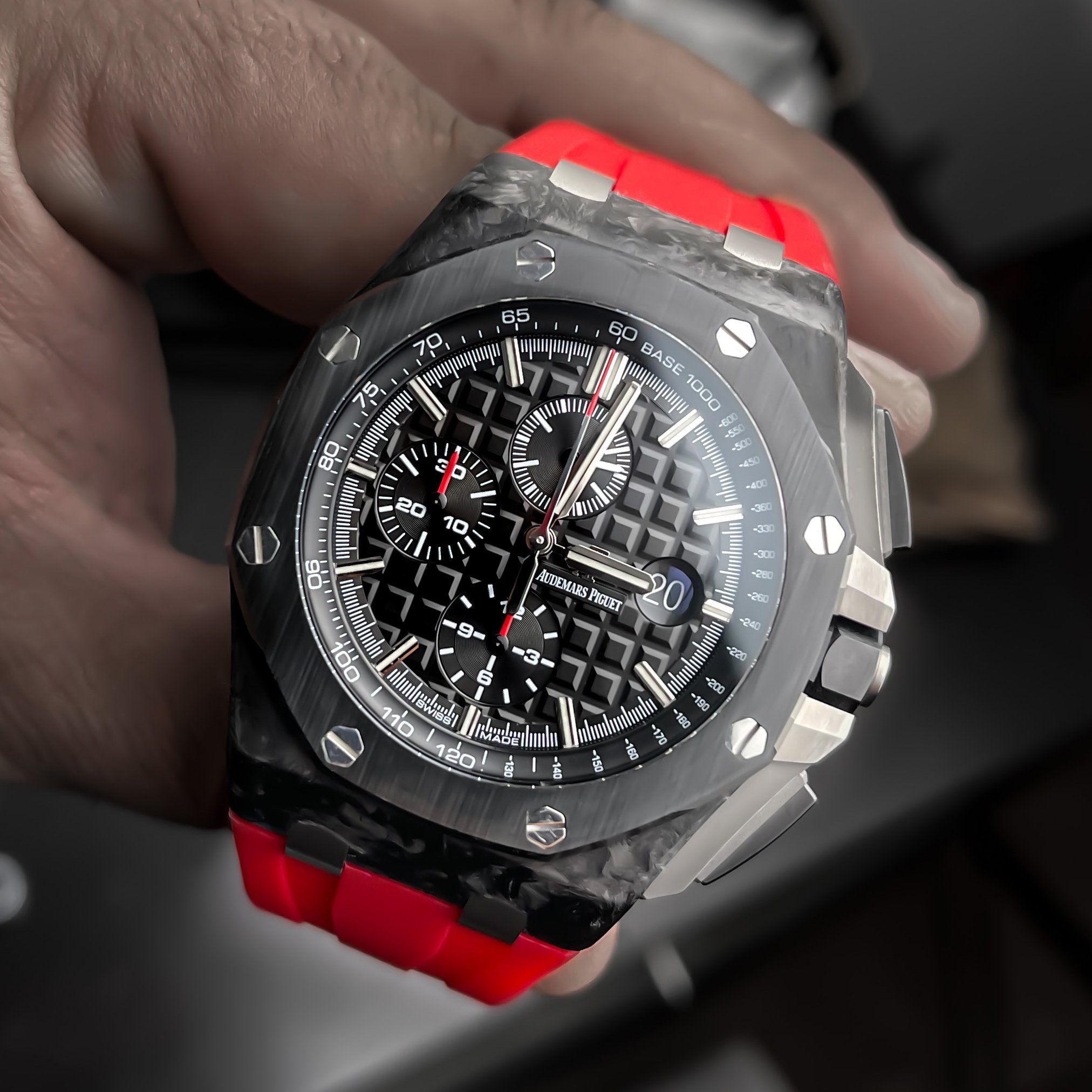 Audemars Piguet Royal Oak Offshore 44mm Strap Red Rubber