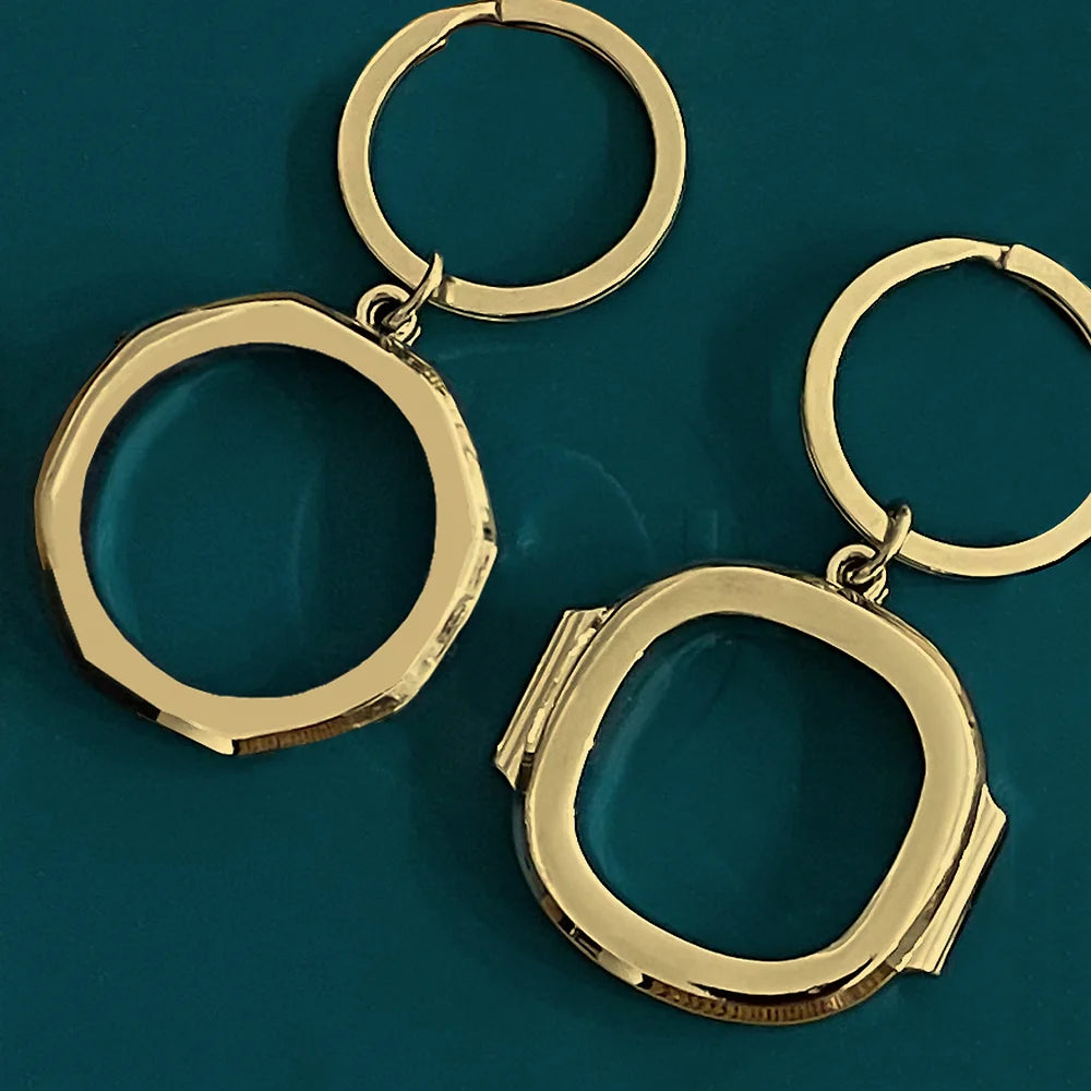 Gold Royal Oak Key Ring