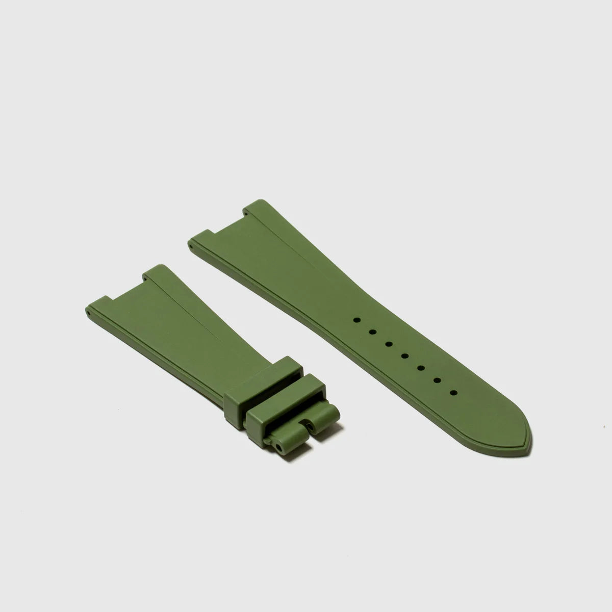 Rubber Strap For Patek Philippe Nautilus - Olive Green
